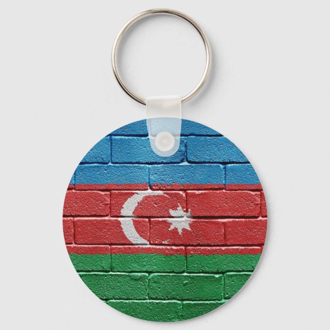 Porte-clés Drapeau de l'Azerbaïdjan (Recto)