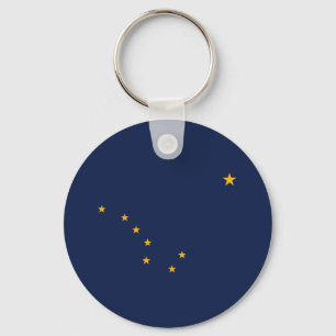 Porte-clés Drapeau de l'État d'Alaska