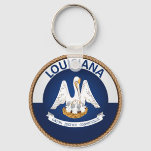 Porte-clés Drapeau de l'État de Louisiane