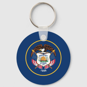 Porte-clés Drapeau de l'État de l'Utah