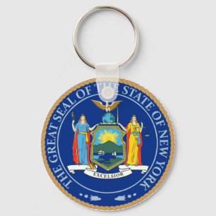 Porte-clés Drapeau de l'État de New York