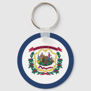 Porte-clés Drapeau de l'État de Virginie occidentale