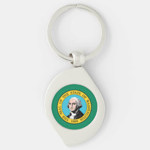 Porte-clés Drapeau de l'État de Washington