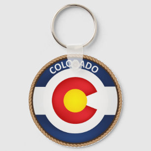 Porte-clés Drapeau de l'État du Colorado