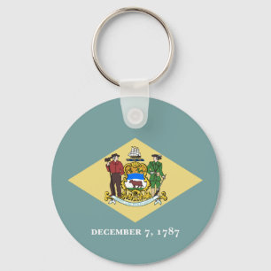Porte-clés Drapeau de l'État du Delaware