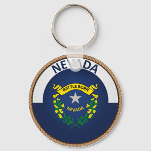 Porte-clés Drapeau de l'état du Nevada
