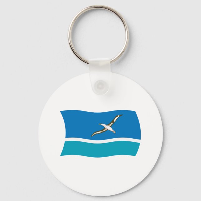 Porte-clés Drapeau de l'Île de Midway (Recto)