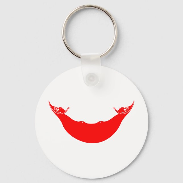 Porte-clés Drapeau de l'île de Pâques (Recto)