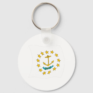 Porte-clés Drapeau de l'Île de Rhode