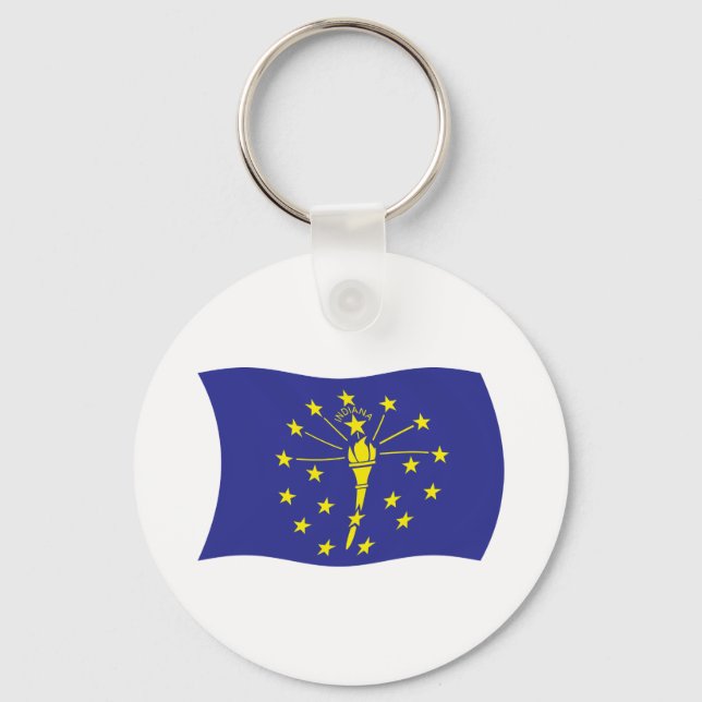 Porte-clés Drapeau de l'Indiana (Recto)