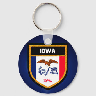 Porte-clés Drapeau de l'Iowa