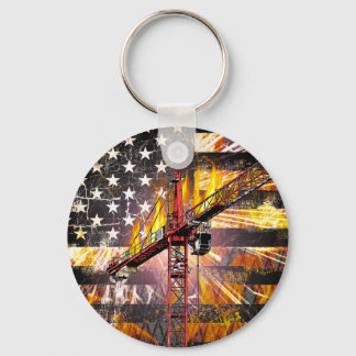 Porte-clés Drapeau de l'opérateur de grue de tour