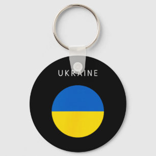 Porte-clés Drapeau de l'Ukraine - Souvenir Minimaliste Voyage