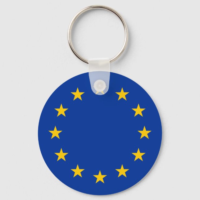 Porte-clés Drapeau de l'Union européenne (UE) (Europe) (Recto)