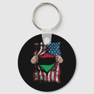 Porte-clés Drapeau de l'Union panafricaine Loyal Afro-américa
