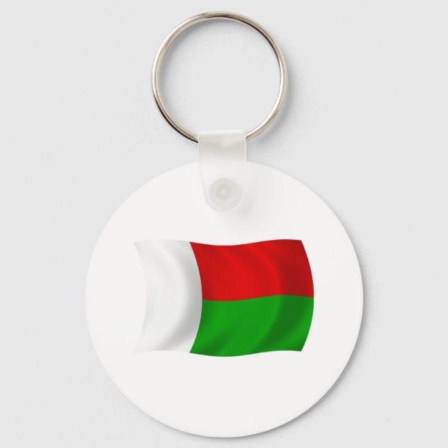 Porte-clés Drapeau de Madagascar (Recto)