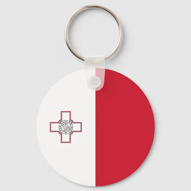 Porte-clés Drapeau de Malte (Recto)