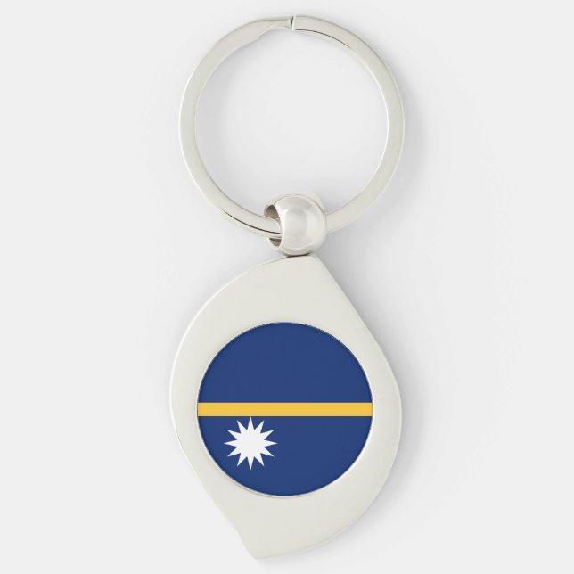 Porte-clés Drapeau de Nauru (Devant)