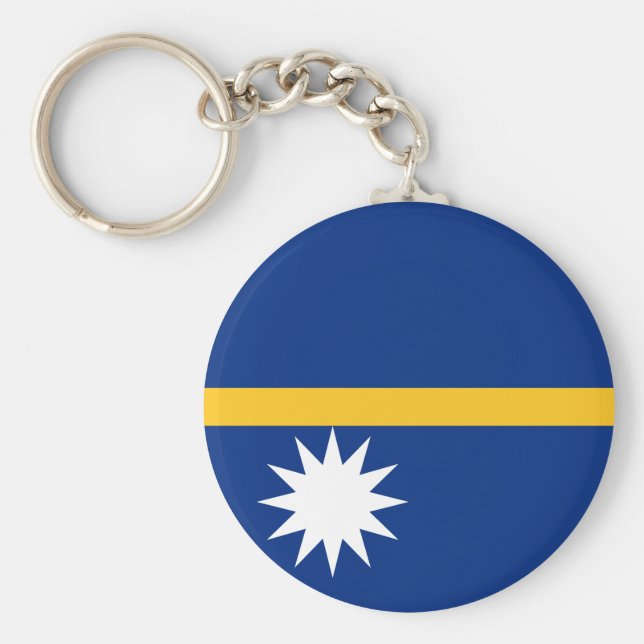 Porte-clés Drapeau de Nauru (Devant)