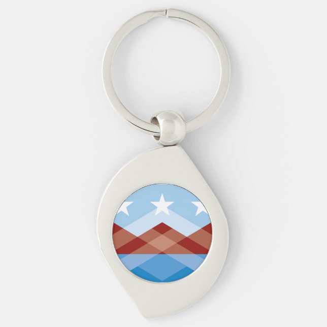 Porte-clés Drapeau de Peoria, Arizona (Devant)