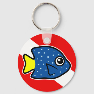 Porte-clés Drapeau de plongée Yellowtail Damselfish Drapeau
