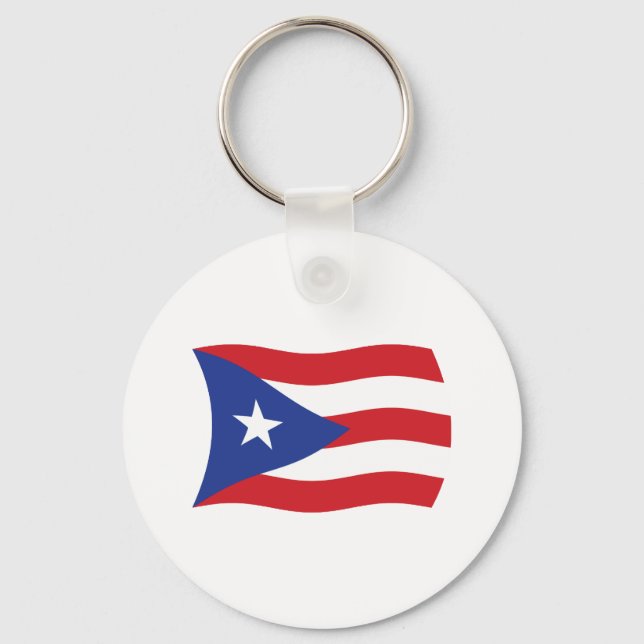 Porte-clés Drapeau de Porto Rico (Recto)