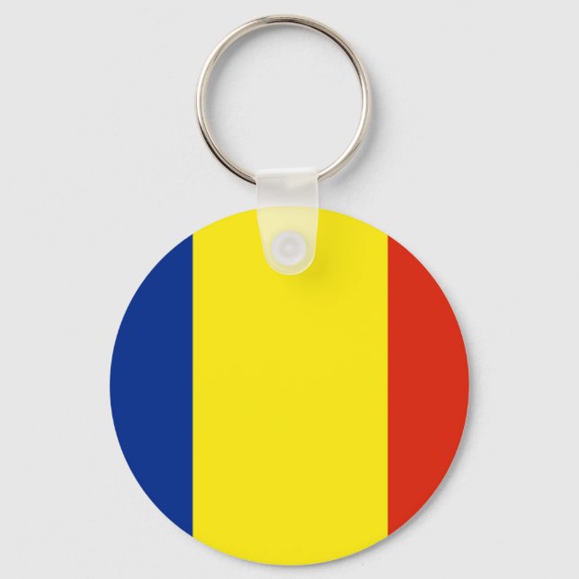 Porte-clés Drapeau de Roumanie (Recto)