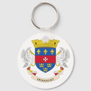 Porte-clés Drapeau de Saint Barthélemy