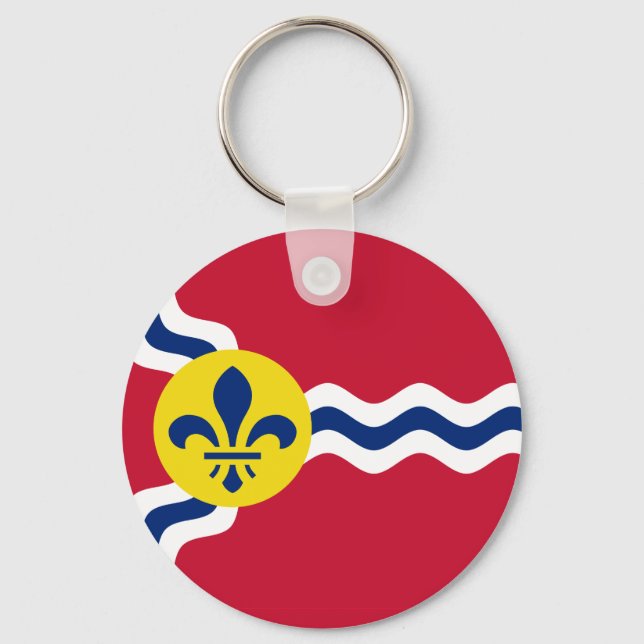 Porte-clés Drapeau de Saint-Louis, Missouri (Recto)