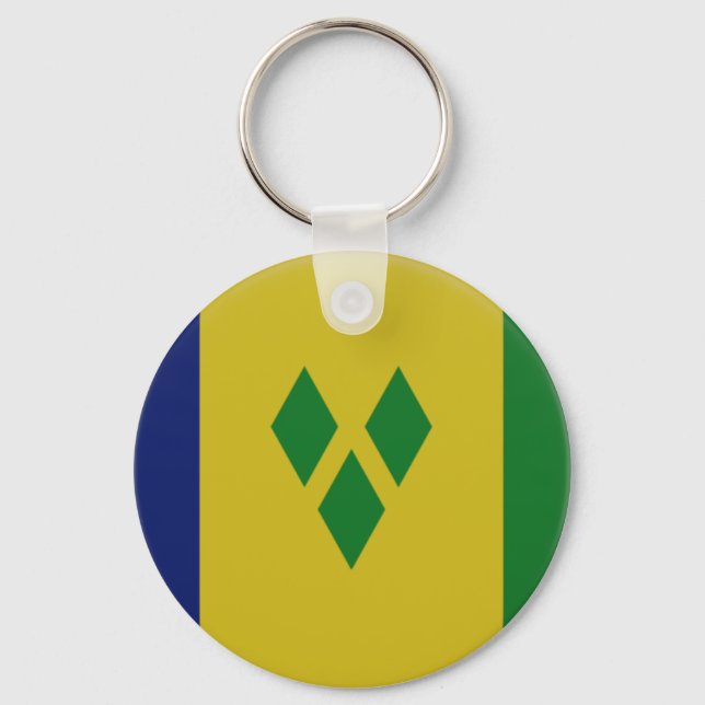 Porte-clés Drapeau de Saint-Vincent  (Recto)