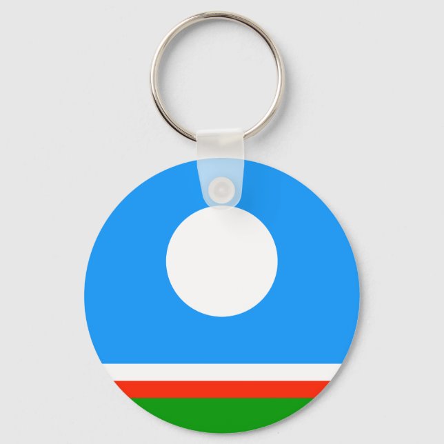 Porte-clés Drapeau de Sakha (Recto)