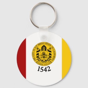 Porte-clés Drapeau de San Diego, Californie