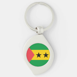 Porte-clés Drapeau de Sao Tomé-et-Principe