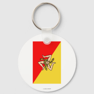 Porte-clés Drapeau de Sicilia