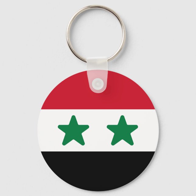 Porte-clés Drapeau de Syrie (Recto)