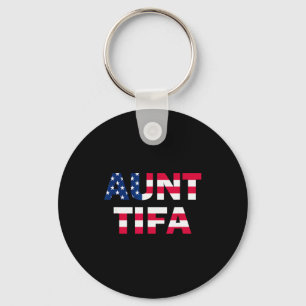 Porte-clés Drapeau de Tante Tifa Nous sommes drôles Tante Tif