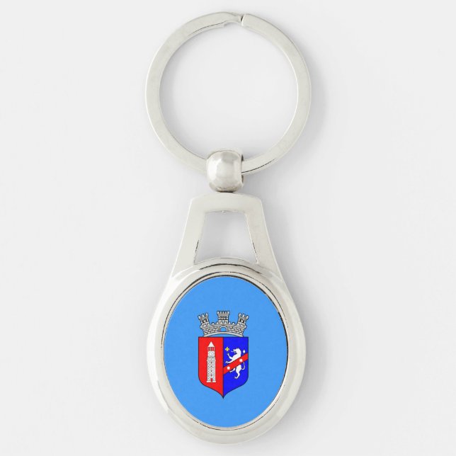 Porte-clés Drapeau de Tirana, Porte - clé d'Albanie (Devant)