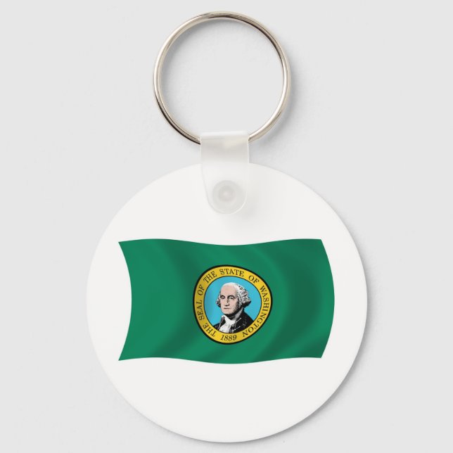 Porte-clés Drapeau de Washington (Recto)