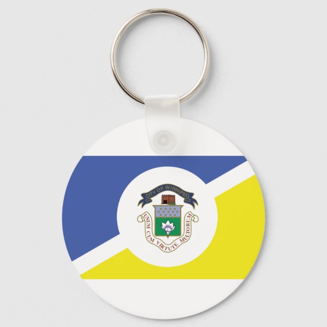 Porte-clés Drapeau de Winnipeg, Manitoba Porte - clé (Recto)
