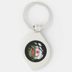 Porte-clés Drapeau déchiré de l'Algérie
