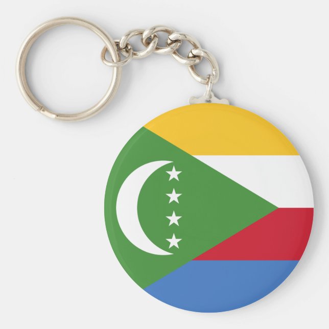 Porte-clés Drapeau des Comores (Devant)