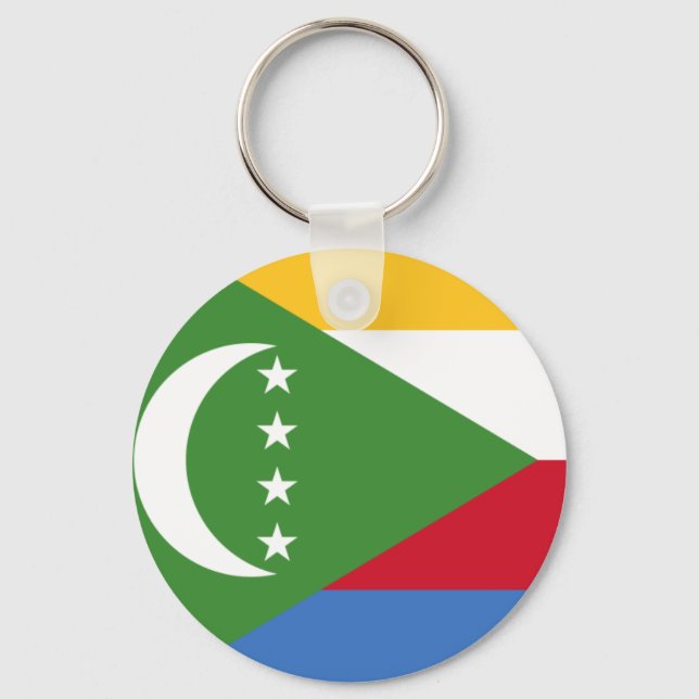 Porte-clés Drapeau des Comores KM (Recto)