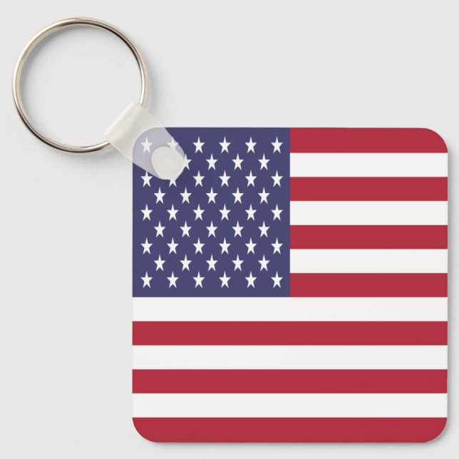 Porte-clés Drapeau des États-Unis (Recto)