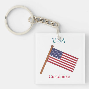Porte-clés Drapeau des États-Unis Thunder_Cove