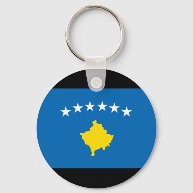 Porte-clés Drapeau des îles du Kosovo (Recto)