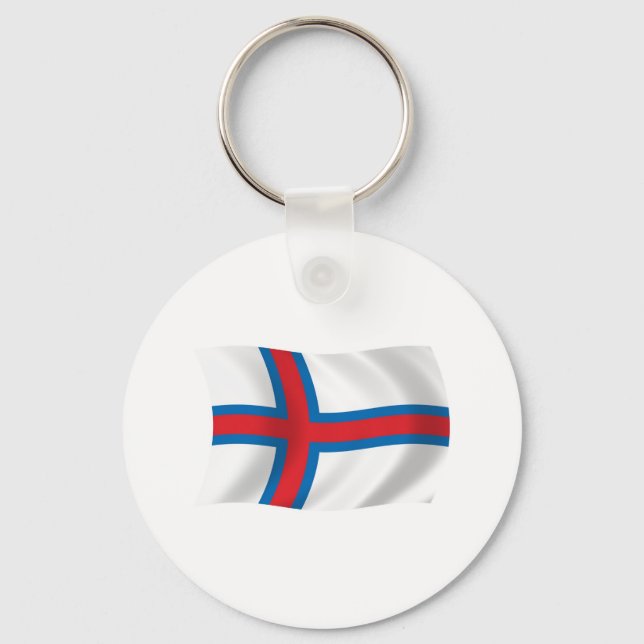 Porte-clés Drapeau des Îles Féroé (Recto)