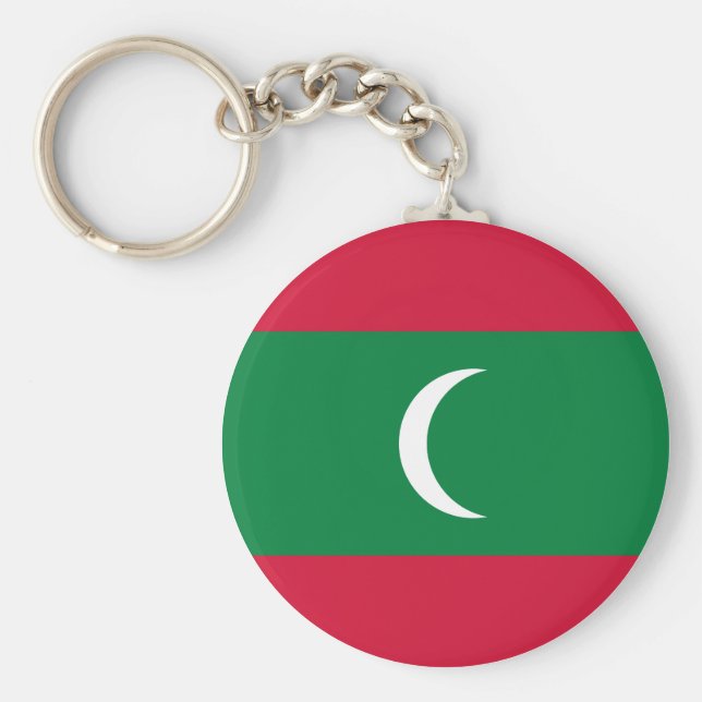 Porte-clés Drapeau des Maldives (Devant)