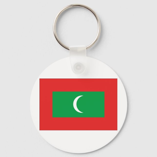 Porte-clés Drapeau des Maldives (Recto)