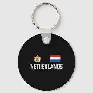 Porte-clés Drapeau des Pays-Bas Footbyll Fan de football Homm