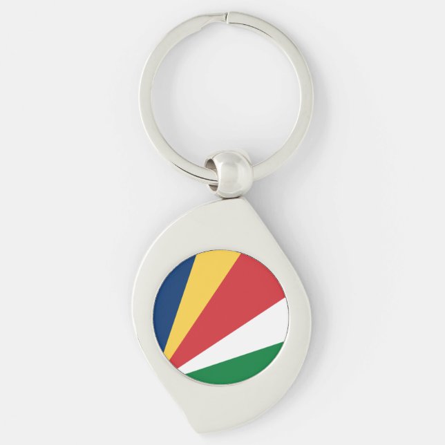 Porte-clés Drapeau des Seychelles (Devant)